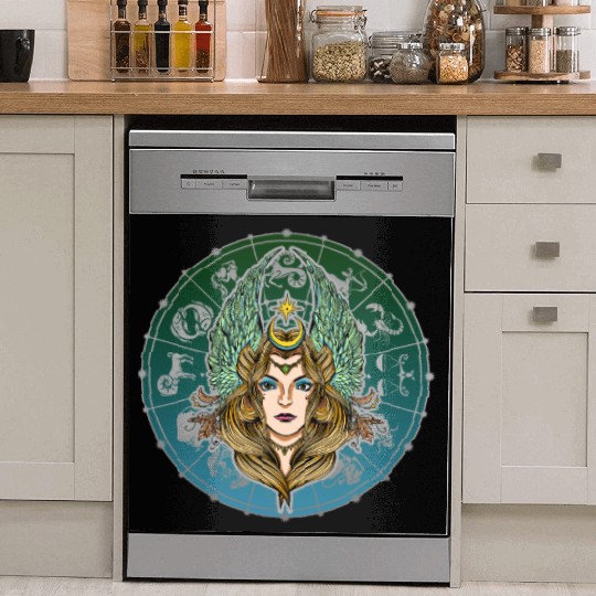 Virgo Zodiac star sign horoscope Astrology Dish Washer Covers