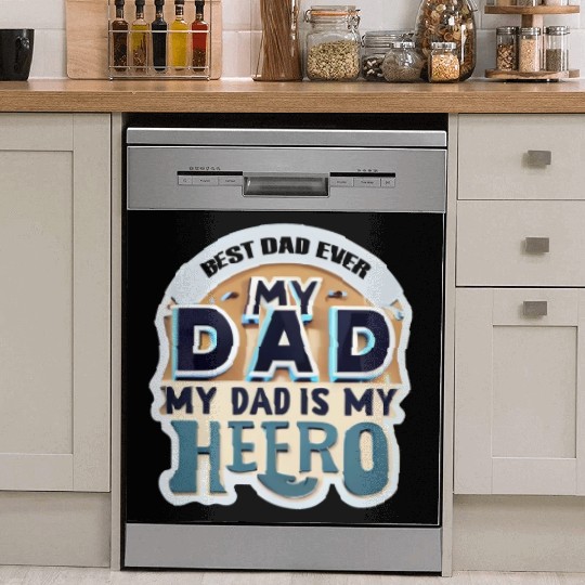 Father's day :best dad ever Dish Washer Covers