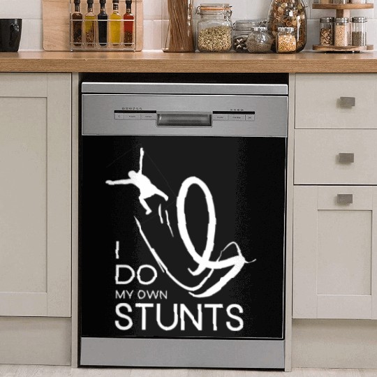 "I Do My Own Stunts" Daredevil Design Dish Washer Covers