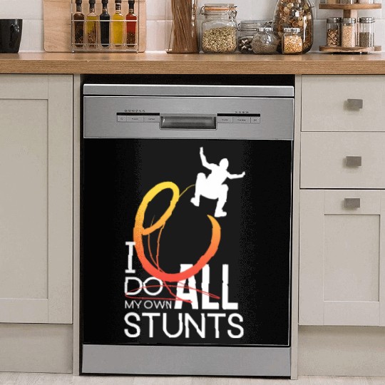 "I Do My Own Stunts" Daredevil Design Dish Washer Covers