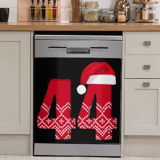 Wedding Anniversary 44 Years - Christmas Number 44 Dish Washer Covers