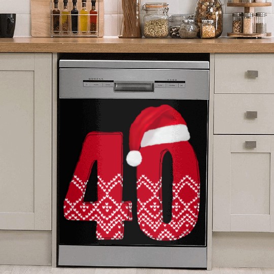 40th Happy Birthday Wedding Anniversary - Forty Dish Washer Covers
