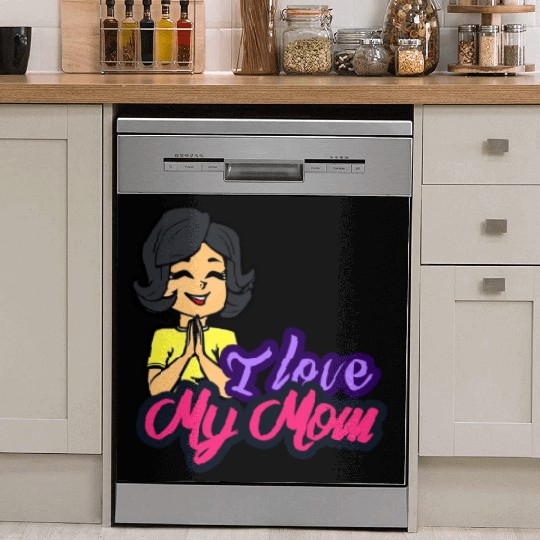 I love my momy son gift Dish Washer Covers