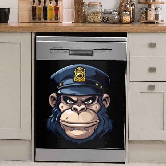 Monkey policeman Dish Washer Covers
