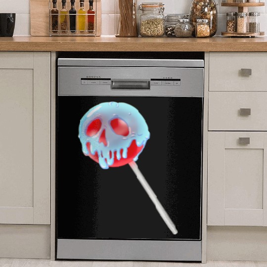 Poison Apple Halloween Candy Lollipop Dish Washer Covers