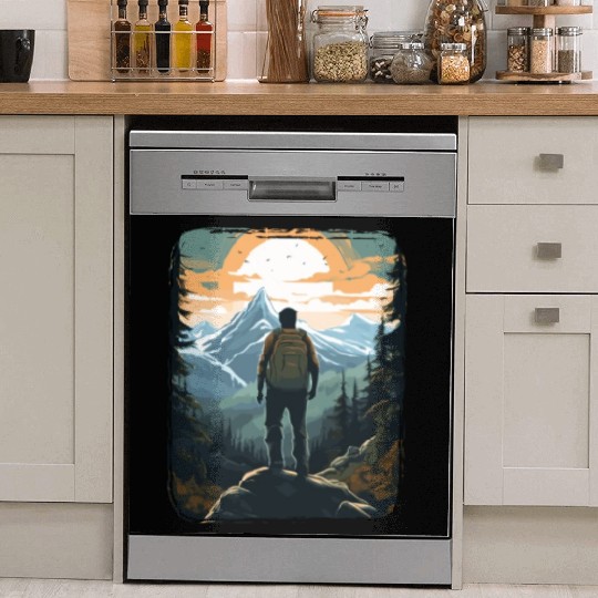 Forest nature trekking adventure Dish Washer Covers