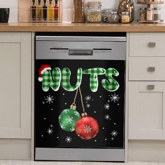 Chest Nuts Christmas Funny Couple Matching Dish Washer Covers
