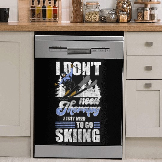 Skiing Winter Apres Ski Dish Washer Covers