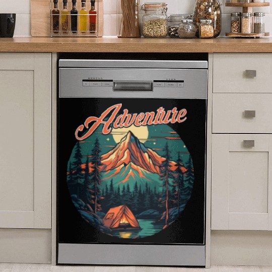Forest nature trekking adventure Dish Washer Covers