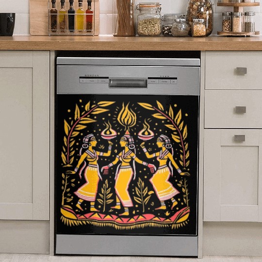 Embrace Spirituality with Sacred Dance Design Dish Washer Covers