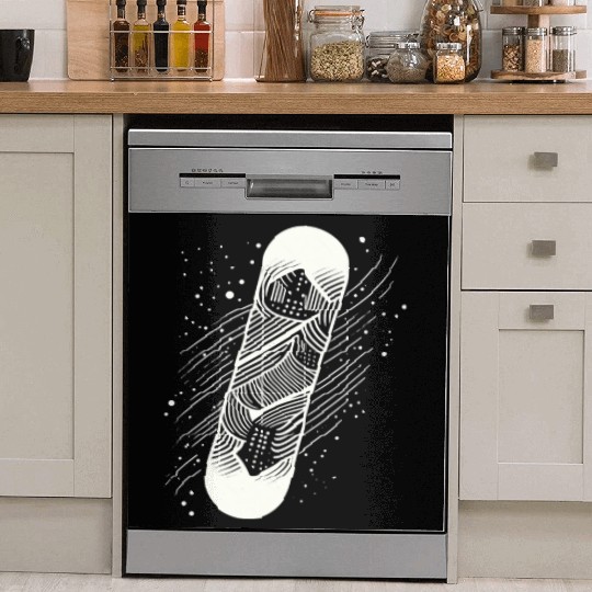 Snow Skateboard Dish Washer Covers