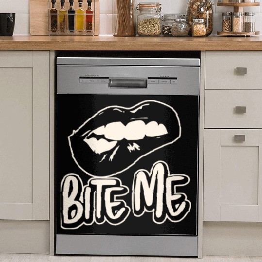 Bite Me ©WhiteTigerLLC.Com LIKE US ON FACEBOOK Dish Washer Covers