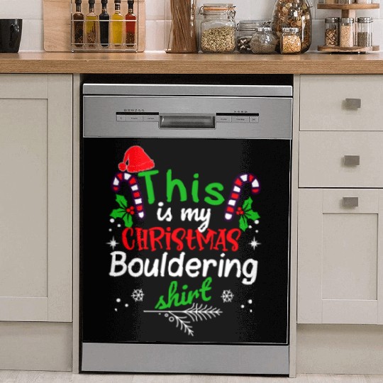This is my Christmas Bouldering Dish Washer Covers