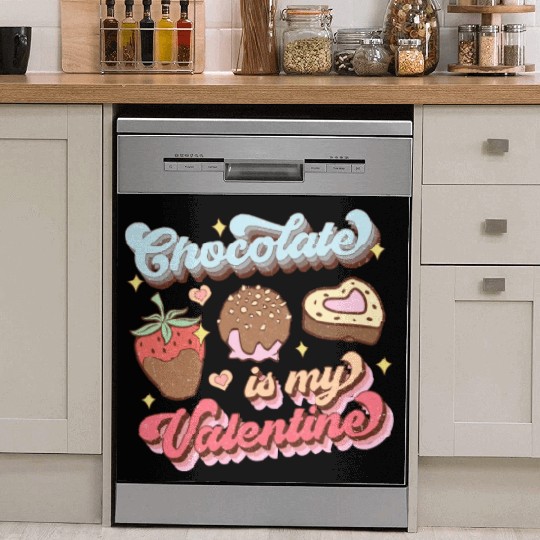 chocolate is My Valentine Dish Washer Covers