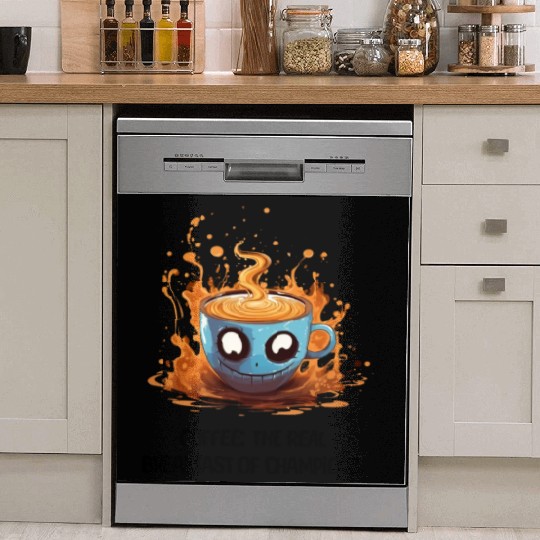 Coffee The Real Breakfast Of Champions Dish Washer Covers