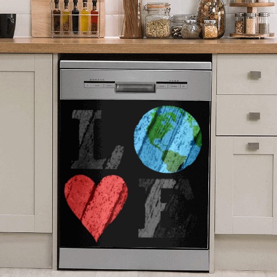 Earth Love With Heart And Earth Dish Washer Covers