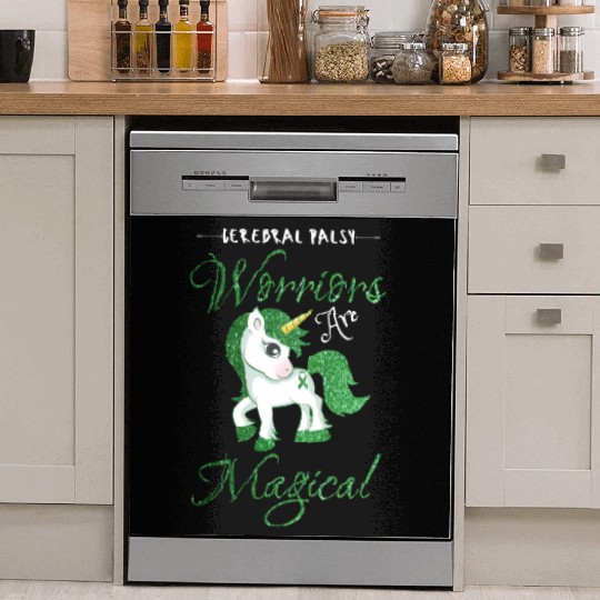 Cerebral Palsy Warriors Are Magical Cute Green Dish Washer Covers
