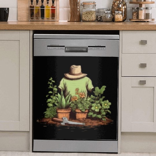 Tiny Gardener's Paradise Cute Pocket Garden Dish Washer Covers