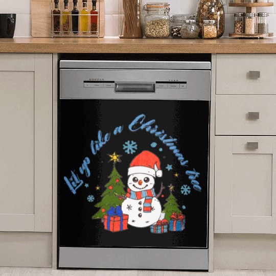 Lit up like a Christmas tree Dish Washer Covers