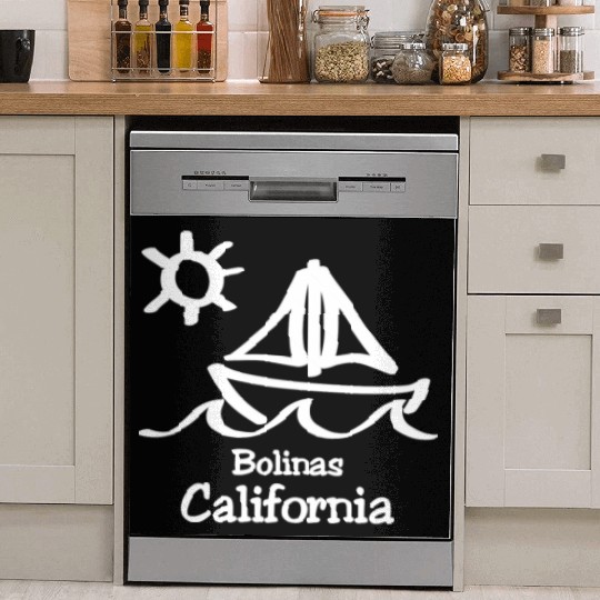 Bolinas California Sailboat Vacation Trip Beach Dish Washer Covers