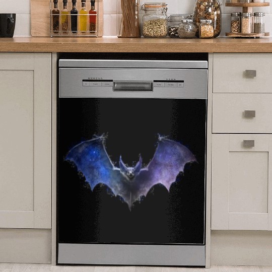 Celestial Bat Gothic Space Galaxy Vampire Grunge A Dish Washer Covers