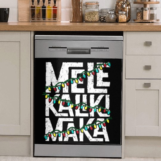 Mele Kalikimaka Hawaiian Christmas Holidays Themed Dish Washer Covers