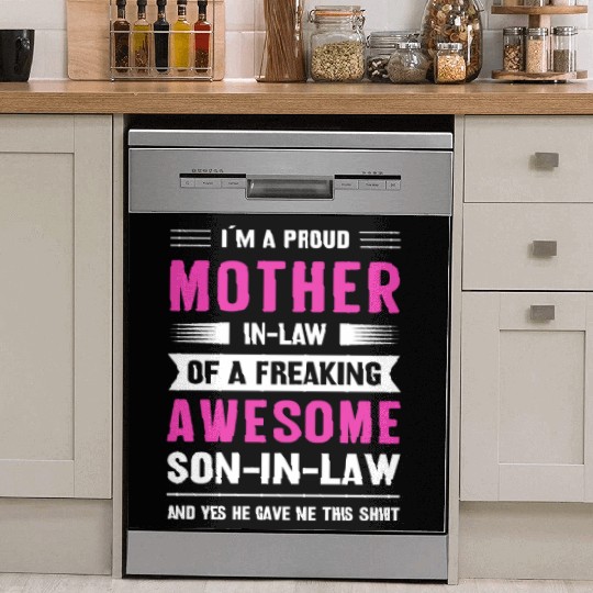 Mothers day mom son-in-law Dish Washer Covers