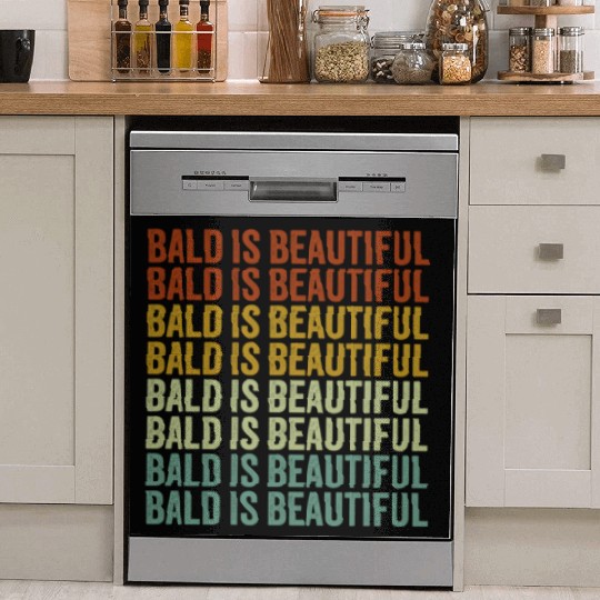Bald Is Beautiful Dish Washer Covers