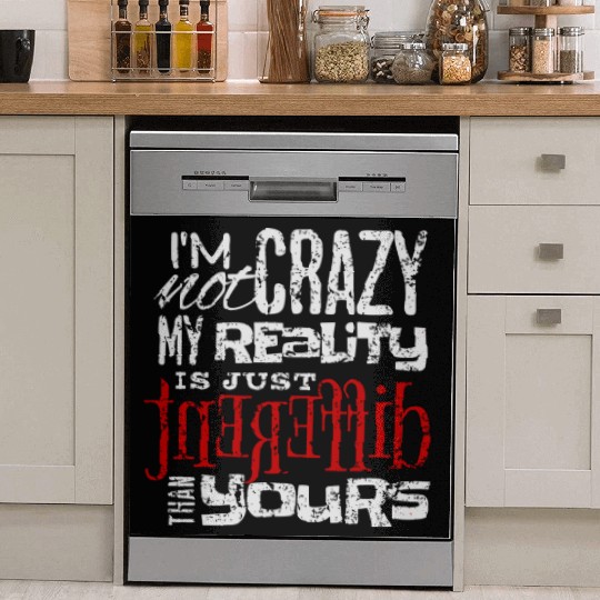 Different Reality Typography Lettering Dish Washer Covers