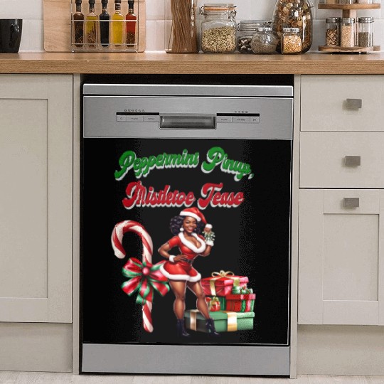 Peppermint Pinup, Mistletoe Tease Dish Washer Covers