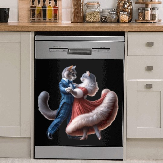 Twilight Dance of Cats Dish Washer Covers