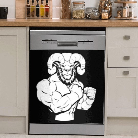 Workout Gym Sheep Dish Washer Covers