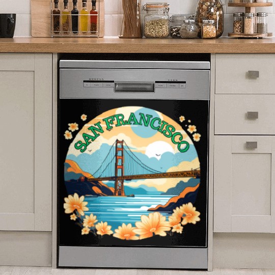 Golden Gate Bridge - San Francisco Dish Washer Covers