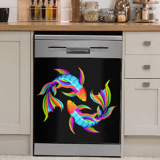 Fish galaxy Dish Washer Covers