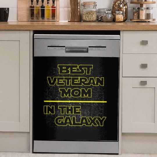 Best Veteran Mom In The Galaxy Mother's Day Gift Dish Washer Covers