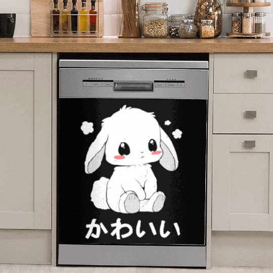 Kawaii Bunny Chibi Animal Japanese Cutesy Style Ae Dish Washer Covers
