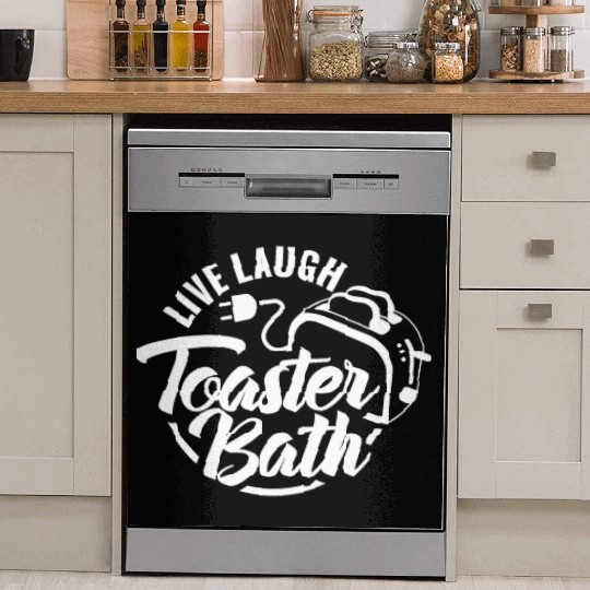 Live Laugh Toaster Bath 2 Dish Washer Covers