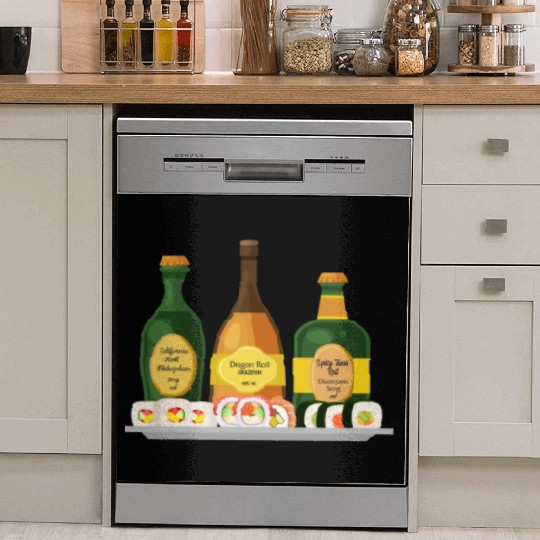 Nurse Dish Washer Covers, Dragon Spicy Tuna California Roll