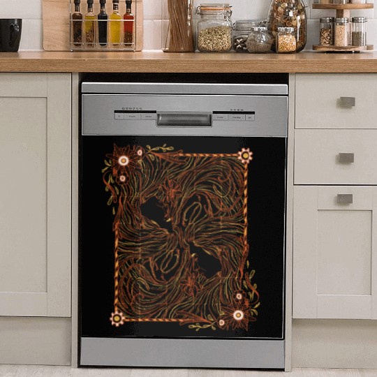 Gemini Steampunk Symmetry Dish Washer Covers