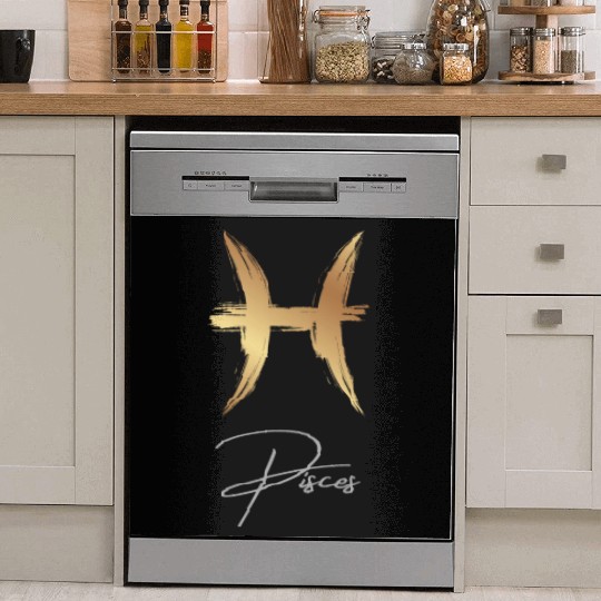 Pisces zodiac sign Dish Washer Covers