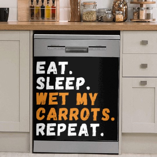 Funny Garden Humor Carrot Plant Garden Dish Washer Covers