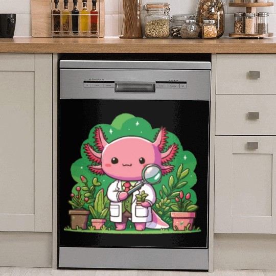 Axolotl As A Hobby Gardener Biologist Researcher Dish Washer Covers