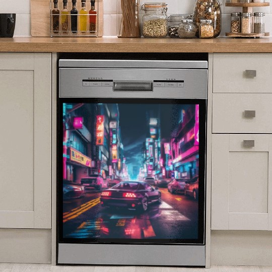 Vaporwave Tokyo Dish Washer Covers