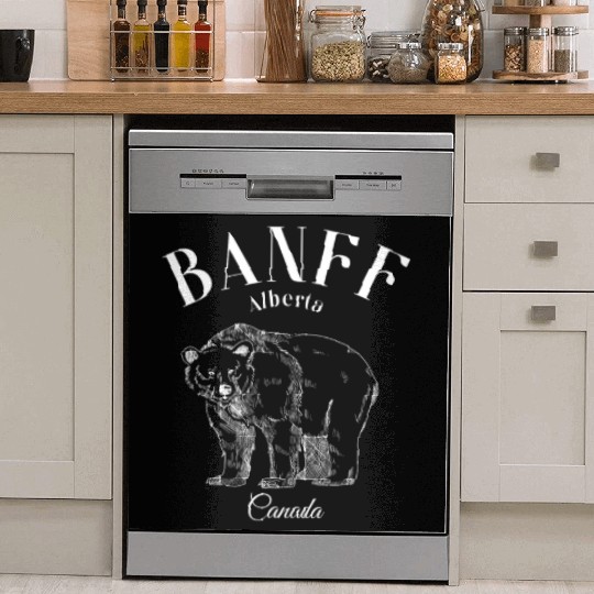Banff Alberta Alberta's Rockies Souvenir Dish Washer Covers