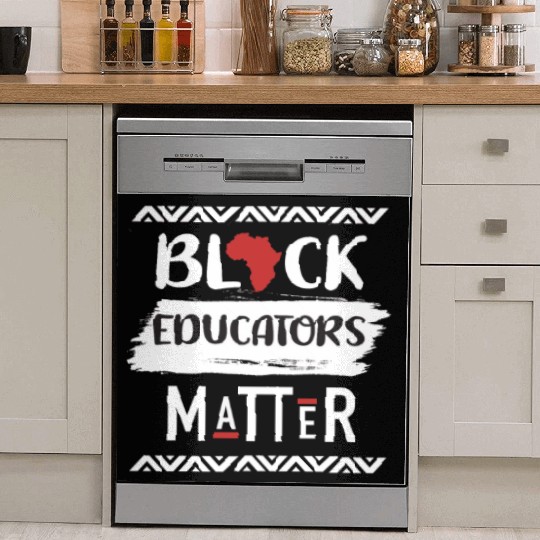 Black Educators Matter African History Teacher Men Dish Washer Covers