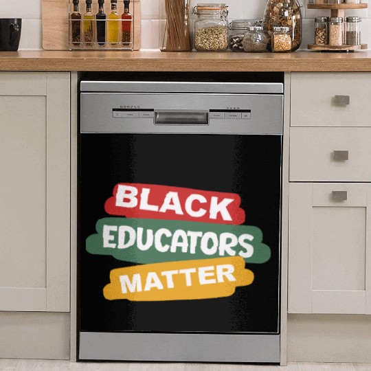 Black Educators Matter African History Teacher Men Dish Washer Covers