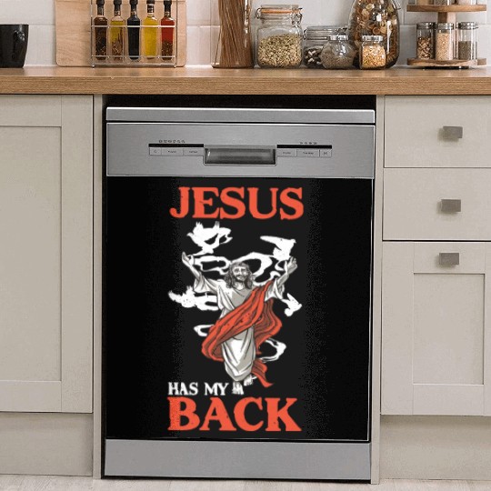 Jesus Has My Back 16 Dish Washer Covers