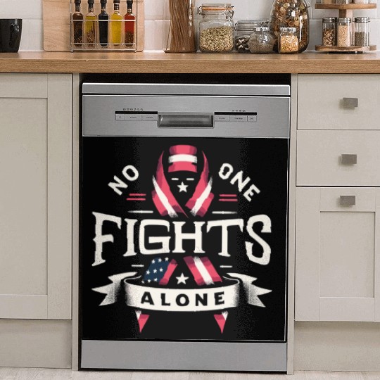 No One Fights Alone US Family Veteran Awareness Dish Washer Covers