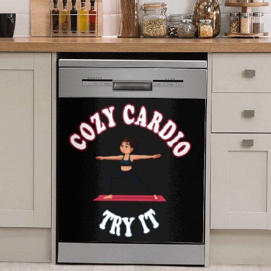 Cozy Cardio Try It Fitness & Gym lovers Gift Dish Washer Covers