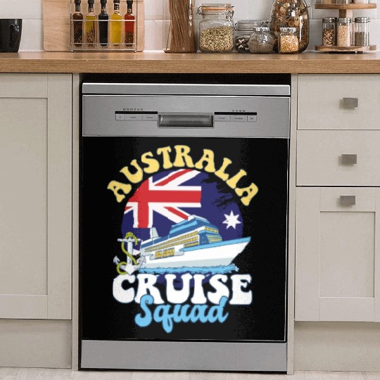 Australia Cruise Squad Family Vacation Trip Dish Washer Covers
